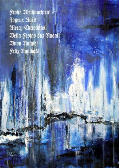 Kunst-Weihnachtskarte "Winterlandschaft" 2011